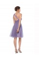 One Shoulder Short Knee Length Tulle Bridesmaid Dress Brisbane