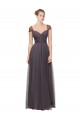 Sweetheart Neckline Long Tulle Bridesmaid Dress with Straps Brisbane