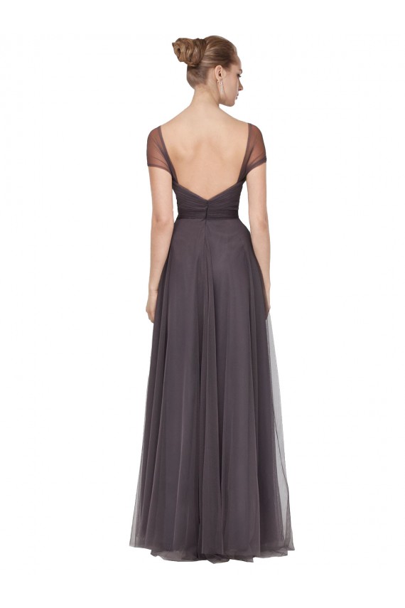 Sweetheart Neckline Long Tulle Bridesmaid Dress with Straps Brisbane