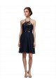 High Neck Illusion Bodice Bridesmaids Dress Brisbane