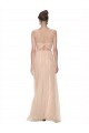 Long Tulle Bridesmaid Dress with Illusion Neck Brisbane
