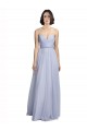 Spaghetti Strap Tulle Bridesmaids Dress with Ruched Bodice Brisbane