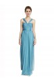 Floor Length Inverted V-Neck Tulle Bridesmaids Dress Brisbane