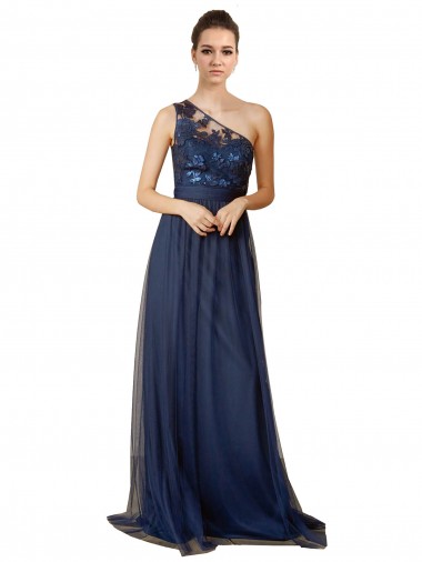Sequined Floral Lace Sweetheart Tulle Bridesmaid Dress Brisbane