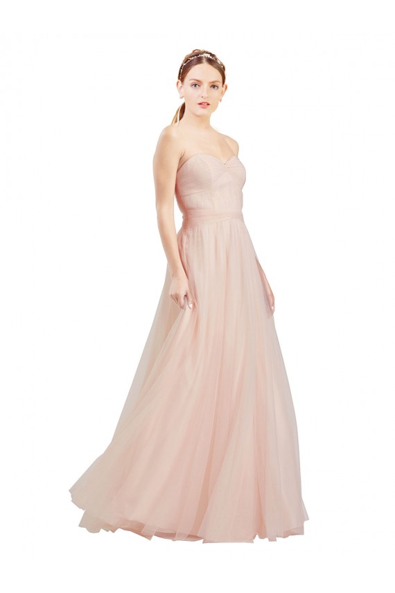 Floor Length Sweetheart Tulle Bridesmaid Dress with Open Back Brisbane