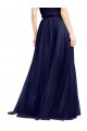 Long A-Line High Neck Halter Tulle Bridesmaid Dress Brisbane