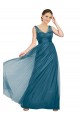 Long V-Neck Soft Tulle Bridesmaid Dress Brisbane