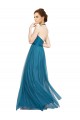 High Neck Halter Pleated A-Line Tulle Bridesmaid Dress Brisbane