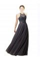 Sweetheart Neckline Long Sleeveless Tulle Bridesmaid Dress with Lace Bodice Brisbane