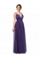 Twisted Straps Sweeheart Long Tulle Bridesmaid Dress Open Back Brisbane