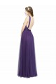 Twisted Straps Sweeheart Long Tulle Bridesmaid Dress Open Back Brisbane