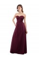 Strapless Tulle A-line bridesmaid dress with pleated top Brisbane