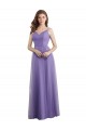 Sweetheart Deep V-Back Tulle Bridesmaid Dress with Draped Bodice Brisbane