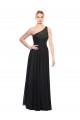 Ruched One Shoulder Tulle A-Line Bridesmaid Dress Brisbane