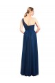 Ruched One Shoulder Tulle A-Line Bridesmaid Dress Brisbane