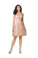 Lace and Tulle Bridesmaid Dress with Cap Sleeves and Keyhole Back Brisbane