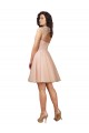 Lace and Tulle Bridesmaid Dress with Cap Sleeves and Keyhole Back Brisbane