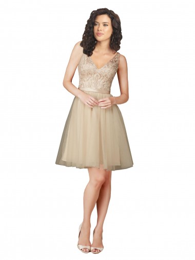 Tulle Bridesmaid Dress with Embroidery and Beading Brisbane