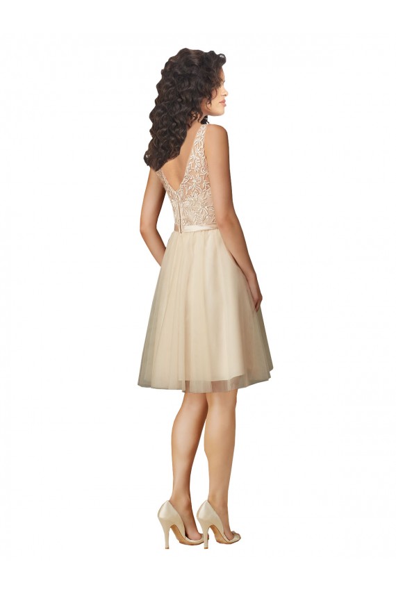 Tulle Bridesmaid Dress with Embroidery and Beading Brisbane