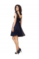 Short Bateau Neck Tulle Cocktail Bridesmaid Dress with Lace Bodice Brisbane
