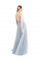 Halter Neckline Slim A-Line Tulle Bridesmaid Dress Brisbane