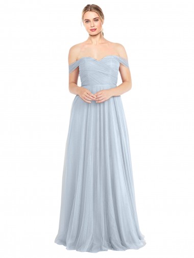Sweetheart Neckline Off the Shoulder Tulle Bridesmaid Dress Brisbane