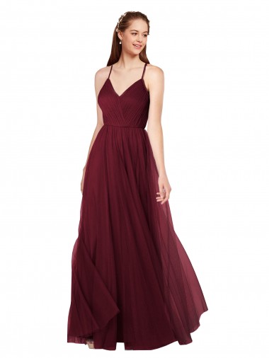 Beach-inspired Sweetheart Tulle Long Bridesmaid Dress Brisbane