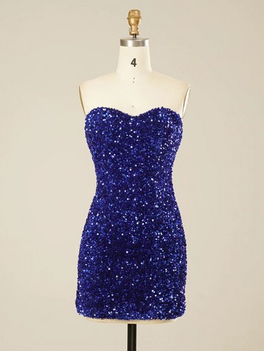 Short Sweetheart Velvet Sequin Homecoming Dress / Prom Dress Brisbane