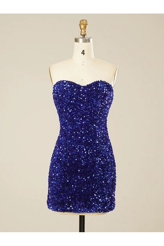 Short Sweetheart Velvet Sequin Homecoming Dress / Prom Dress Brisbane