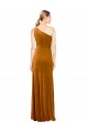 Sleek One Shoulder Long Formal Velvet Bridesmaid Dress / Prom Dress Brisbane