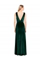 Daring Deep V-Neck Long Full Length Formal Velvet Bridesmaid Dress / Prom Dress Brisbane