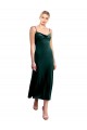 Midi Cocktail Length Cowl Neck Velvet Slip Bridesmaid Dress / Prom Dress Brisbane