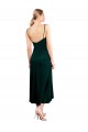 Midi Cocktail Length Cowl Neck Velvet Slip Bridesmaid Dress / Prom Dress Brisbane