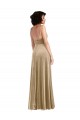 Square Neck Formal Velvet Maxi Bridesmaid Dress / Prom Dress with Front Slit Brisbane