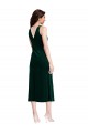 Cowl Neck Velvet Midi Cocktail Length Bridesmaid Dress / Prom Dress Brisbane