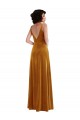 Twist Front Cutout Velvet Maxi Bridesmaid Dress / Prom Dress with Pockets Brisbane