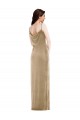 Asymmetrical One Shoulder Formal Velvet Maxi Slip Bridesmaid Dress / Prom Dress Brisbane
