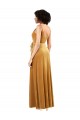 Romantic Velvet Floor Length Formal Bridesmaid Dress / Prom Dress with Wrap Detail Brisbane