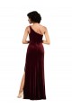 Formal One Shoulder Floor-Length Velvet Bridesmaid Dress / Prom Dress Brisbane