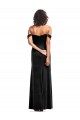Off the Shoulder Drapped Sleeves Formal Stretch Velvet Bridesmaid Dress / Prom Dress Brisbane