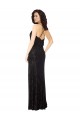 Floral Velvet Cowl Neck Bridesmaid Dress with Skirt Slit Brisbane