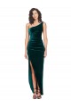 One Shoulder Velvet Front Wrap Bridesmaid Dress / Prom Dress  Brisbane