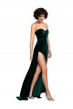 Sweetheart Fluid Velvet Bridesmaid Dress / Prom Dress with High Split Brisbane