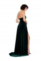 Sweetheart Fluid Velvet Bridesmaid Dress / Prom Dress with High Split Brisbane